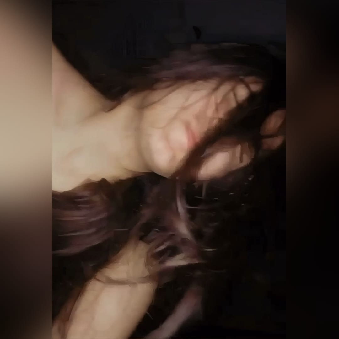 GF riding dick with middle finger shown during fuck